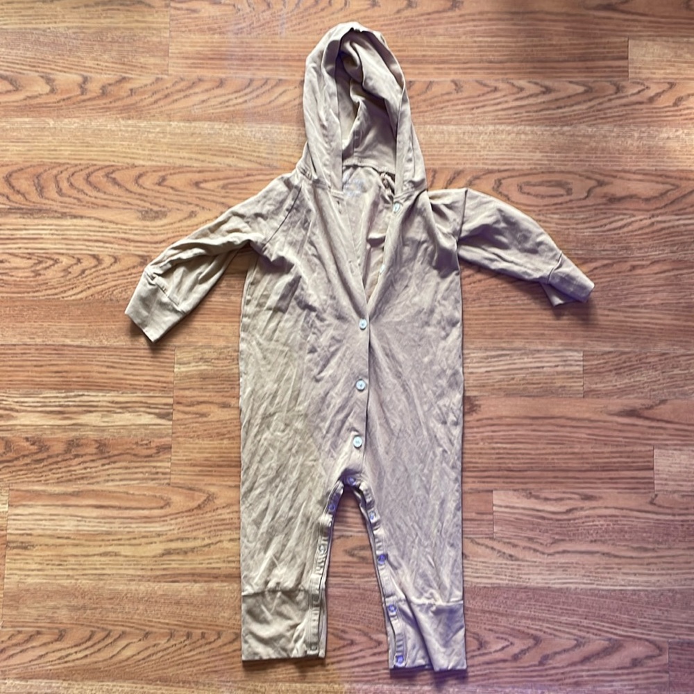 Kate quinn cotton onesies hoodie beige - 3t - like new